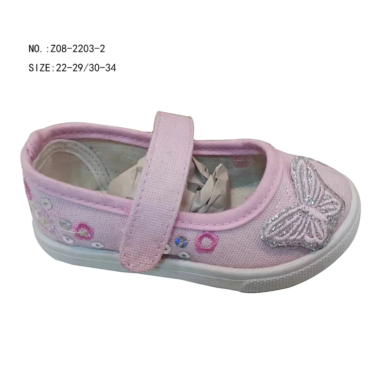 Hot Sale Baby Canvas Shoes Kids Girls Loafers dress Casual Children Toddler Shoes