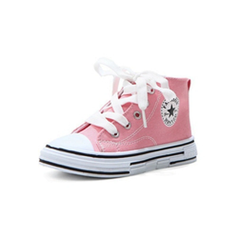 High cut cheap  childern casual Classical Children canvas shoes