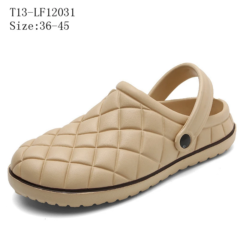 New Summer Couples Waterproof Beach Sandals Topless Slippers EVA Garden Shoes