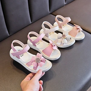 Girls Floral Strap Open Toe Sandals Children Summer Casual Shoes