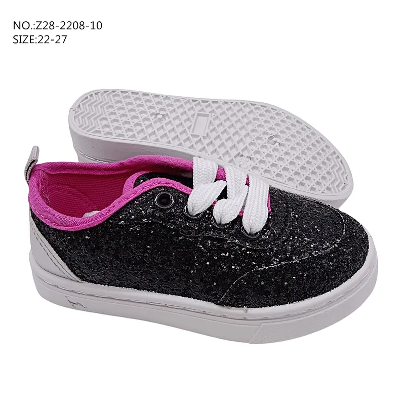 Hot Selling Injection Children Lace up Casual Shoes Flat Custom Sports School skateboard Shoes
