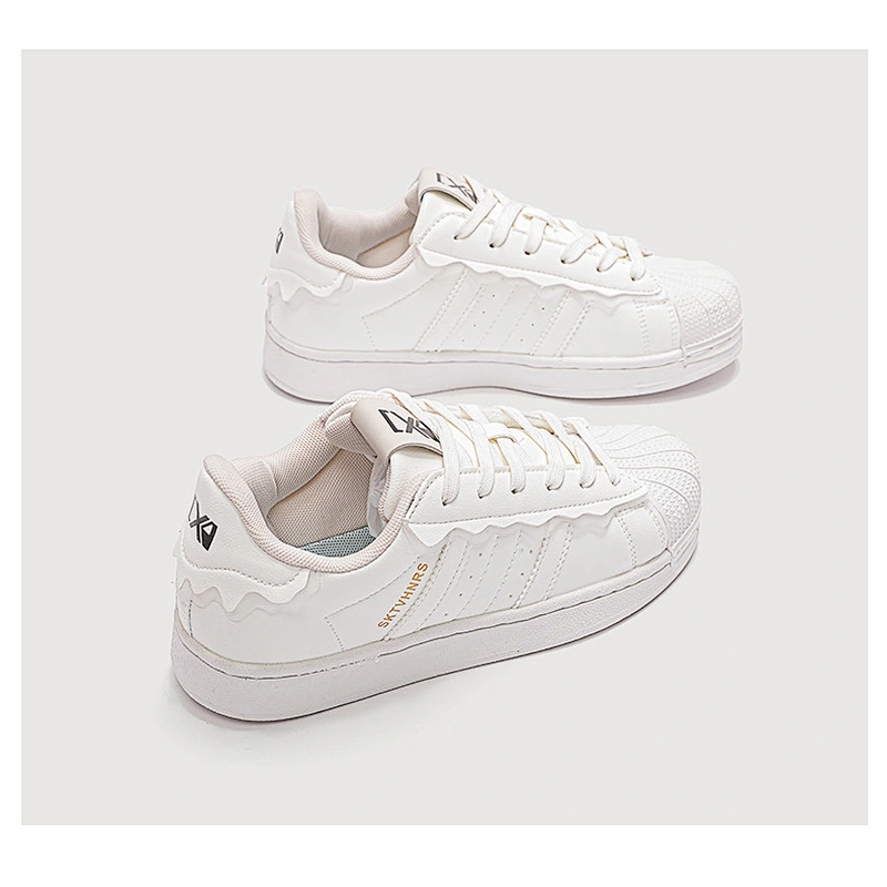 New shell head white women students shoes all-match sports casual breathable flat board shoes