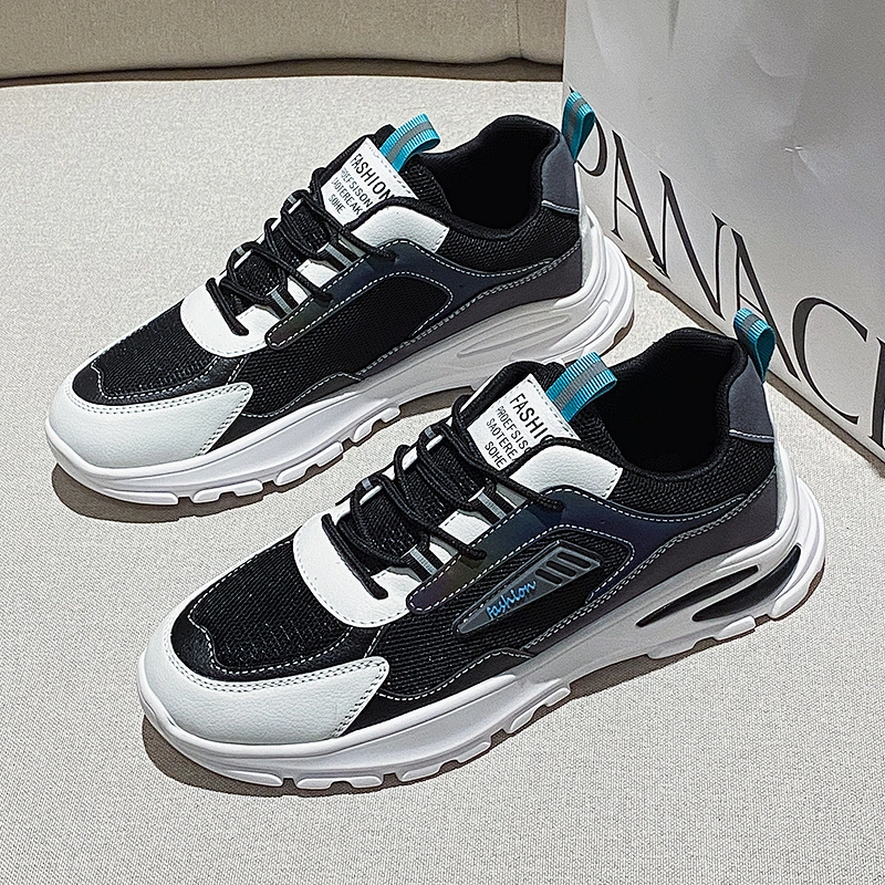Thick Sole Athletic Walking Dad Shoes Men Casual Sport Chunky Sneakers