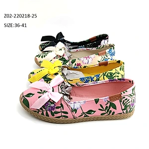 Good price Popular injection ladies loafers walking flat shoes Women's Casual Canvas Shoes
