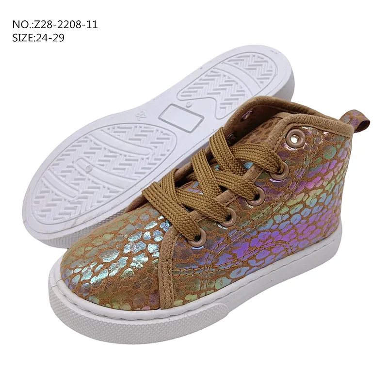 Good Quality Lace up Kids flat School Shoes Children Sports Casual Canvas Shoes