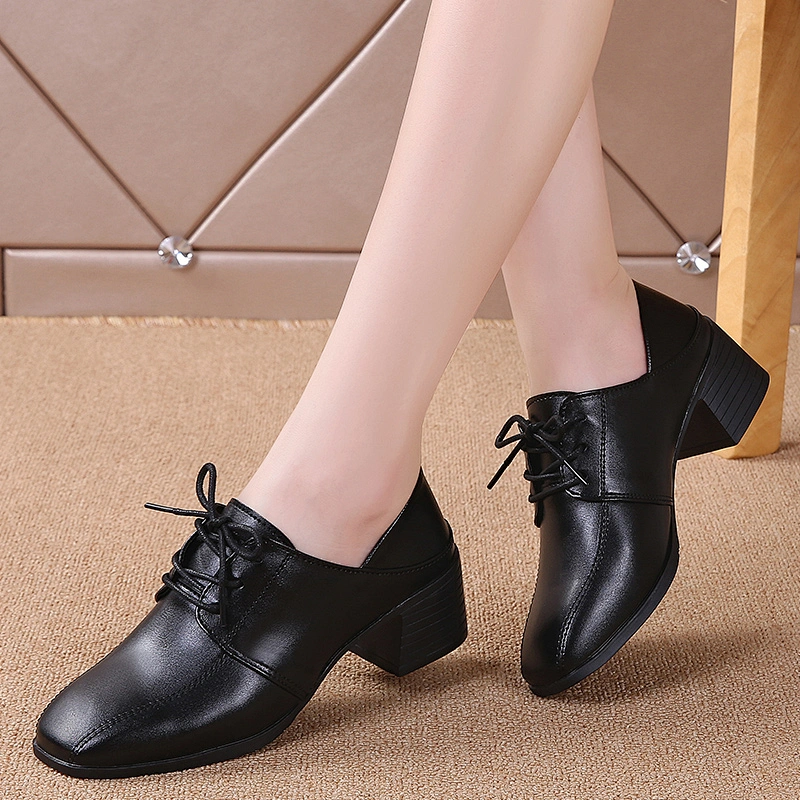 women shoes 2021 Women Leather Lace up Oxfords Casual Shoes casual shoes