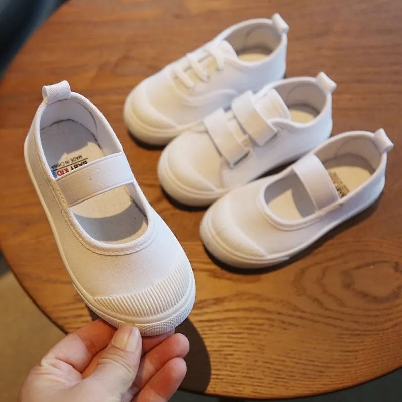 New Style Kids Leisure Flats Canvas Shoes