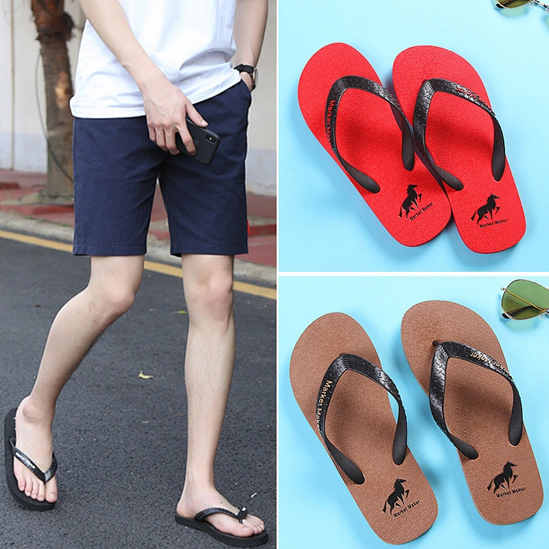 New Design men beach sandals Fashion Men outdoor Slippers Custom  Flip Flops