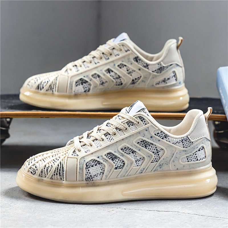 New Fashion Men Walking Style Shoes Sneakers Casual Skate Board Shoes