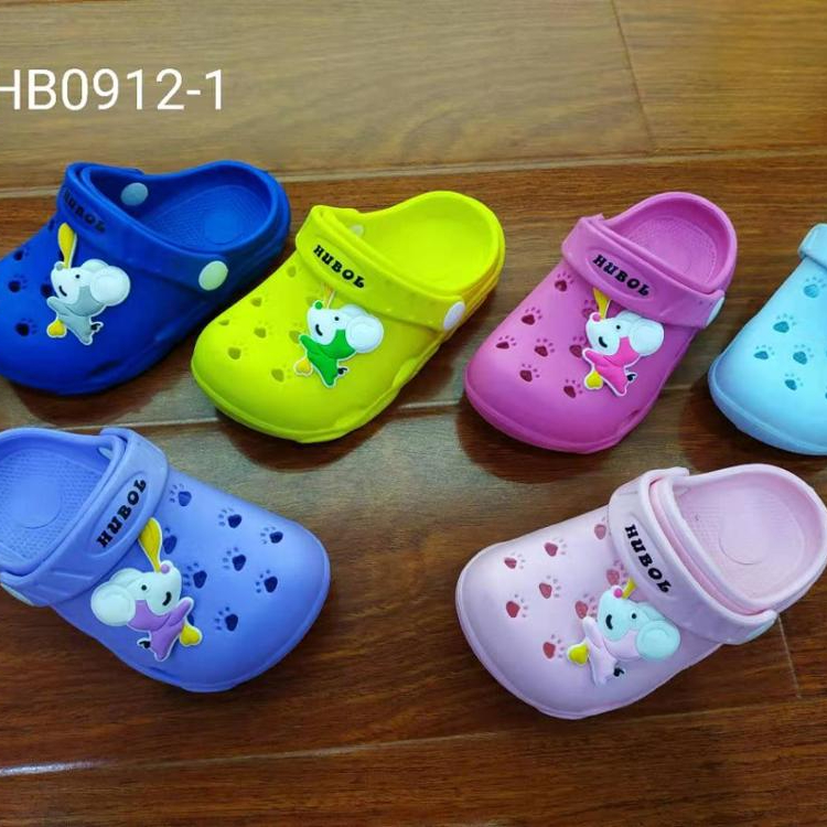 Colorful kids  EVA slippers children clogs sandals