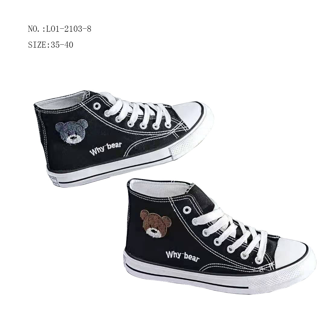 Classic design Lace Up Casual Custom logo  Canvas  Vulcanized Leisure Sneakers  And black Bulk Shoes