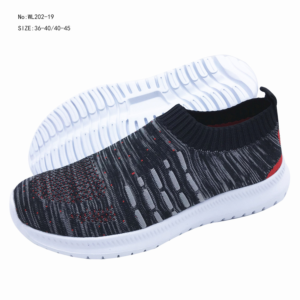 Custom Mens Running Shoe Slip-on Walking Sneakers Breathable Casual Walking Shoes