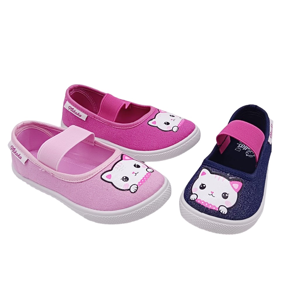 New Custom Fashion Children Casual Slip on Canvas Shoes Elastic Injection flat Dance Shoes