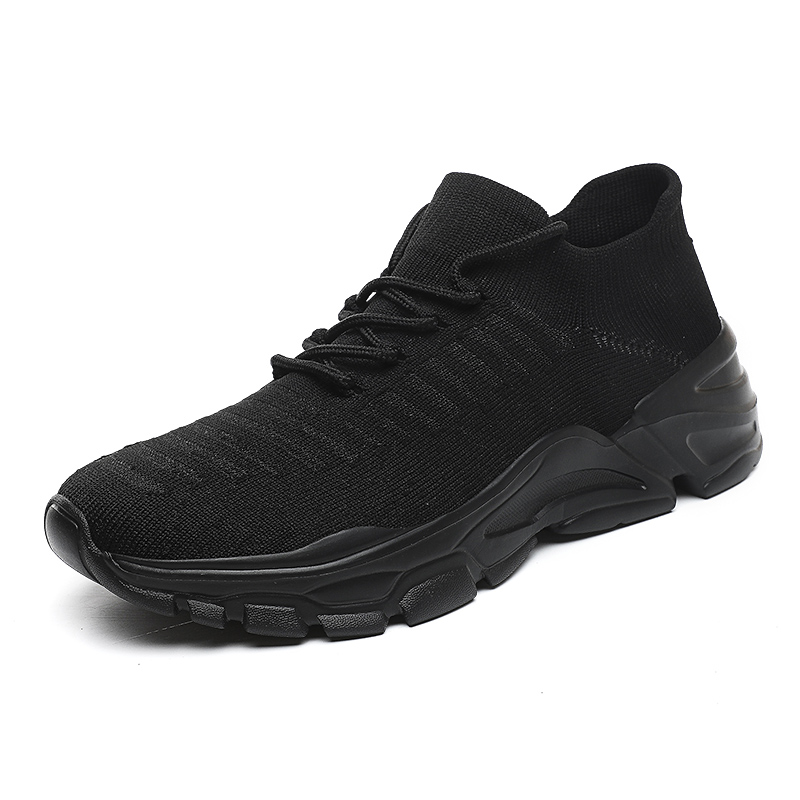 New large size breathable men fly knitting sneakers sports shoe men light casual athletic running shoes