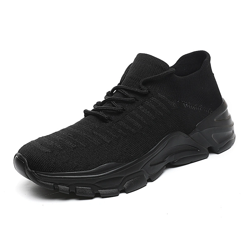 New large size breathable men fly knitting sneakers sports shoe men light casual athletic running shoes