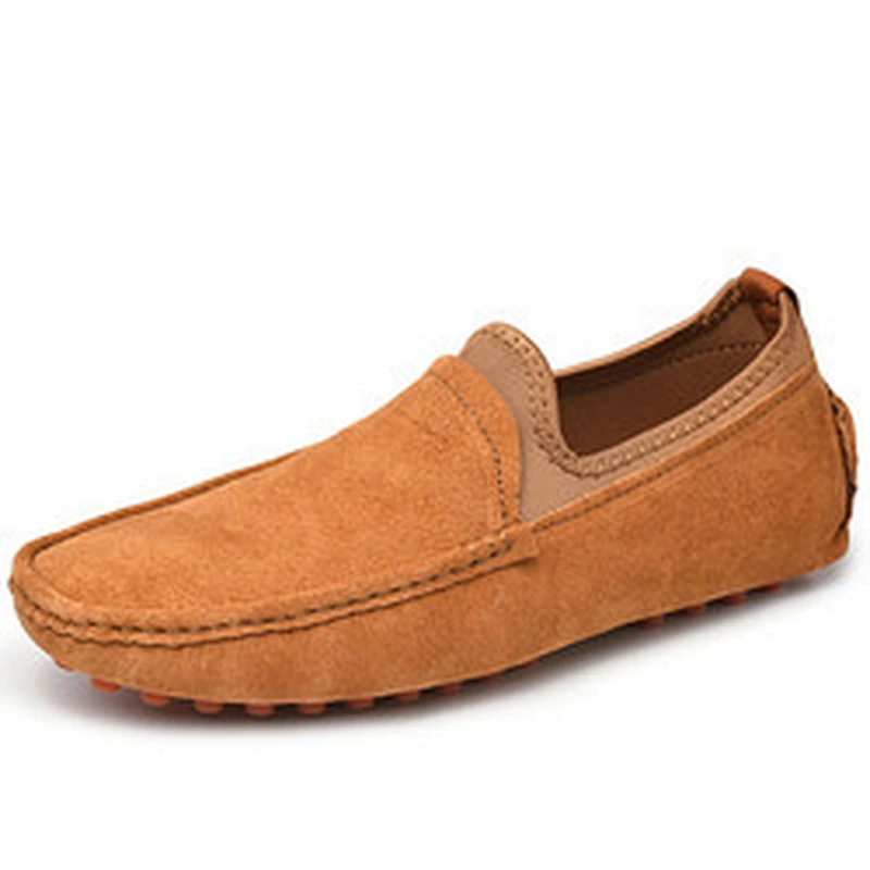 Large Size Men Slip on Casual Driving Loafers Business Dress Leather Shoes