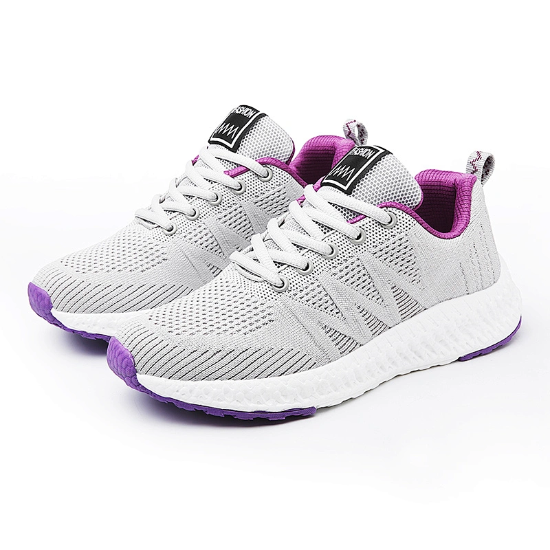 New Designed Fly Knit Upper Sports Running Casual Shoes for Women