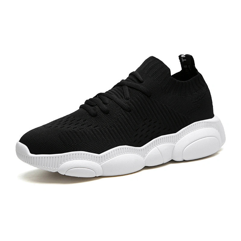 New Style knitted Walking Sneaker Shoes Men Casual Running Sports Shoes