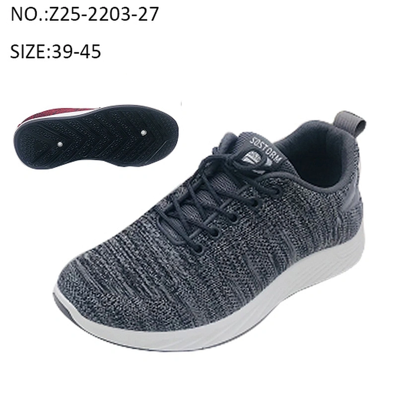 New Custom Injection Men Fly knit Sneakers Sports Shoes Comfortable Running Casual Shoes