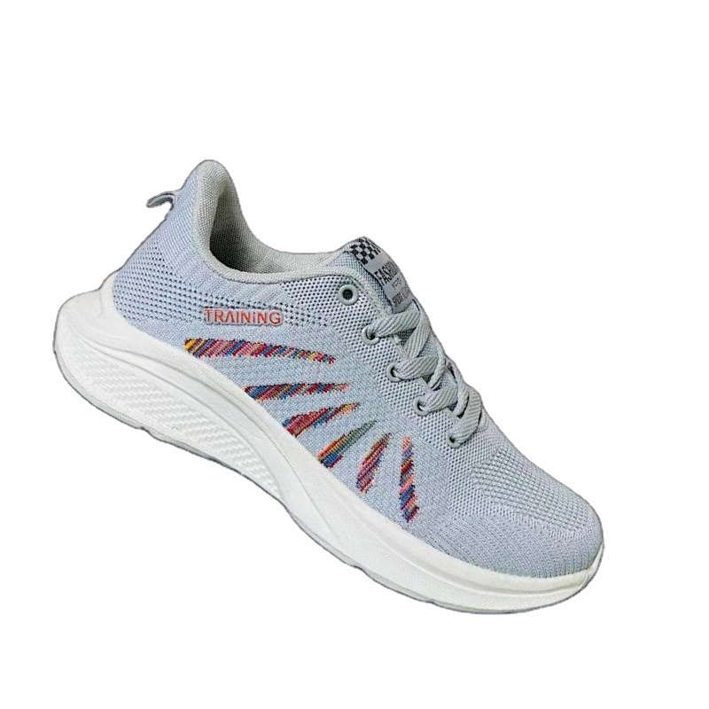 New Custom Fashion Men Fly Weave Casual Shoes Breathable Athletic Sports Running Shoes