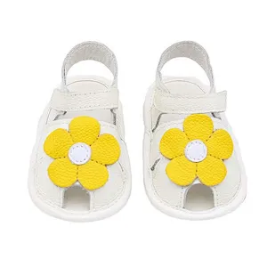 New Style Kids Infant shoes Cow Leather Casual Sandals Baby Prewalker