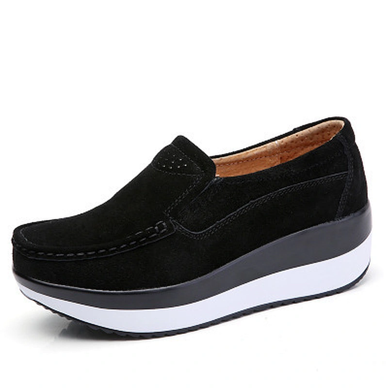 Spring and autumn women casual shoes's shoes new sanded leather leisure mother shoes