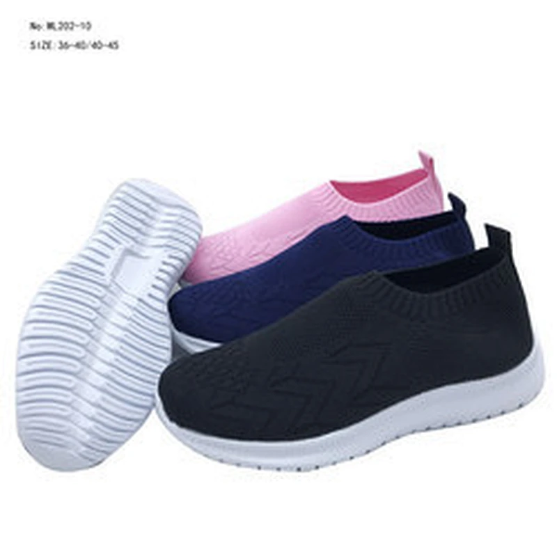 Custom Mesh Female Casual Socks Shoe Slip on Walking Style Sport Sneaker Running Women Shoe