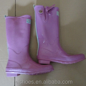 Mixed design women's rubber rain boots stock shoes