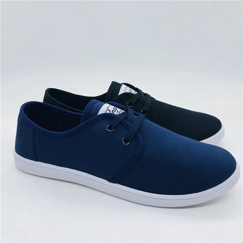Hot selling injection men casual shoes canvas shoes footwear