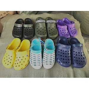 Mix design good quality cheap  EVA women garden stock shoes clog stock shoes