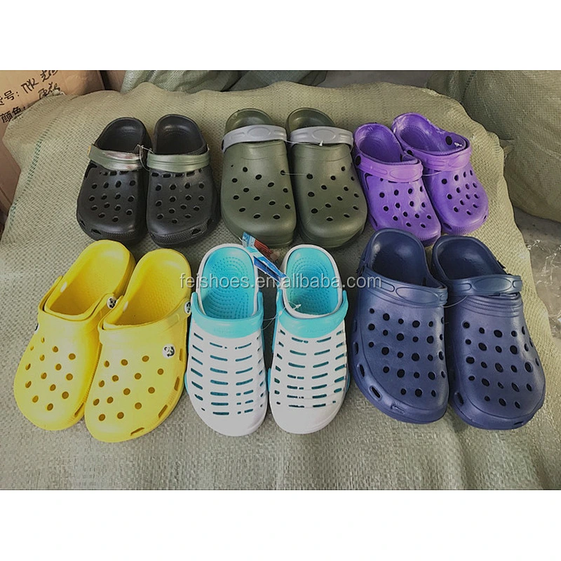 Mix design good quality cheap  EVA women garden stock shoes clog stock shoes