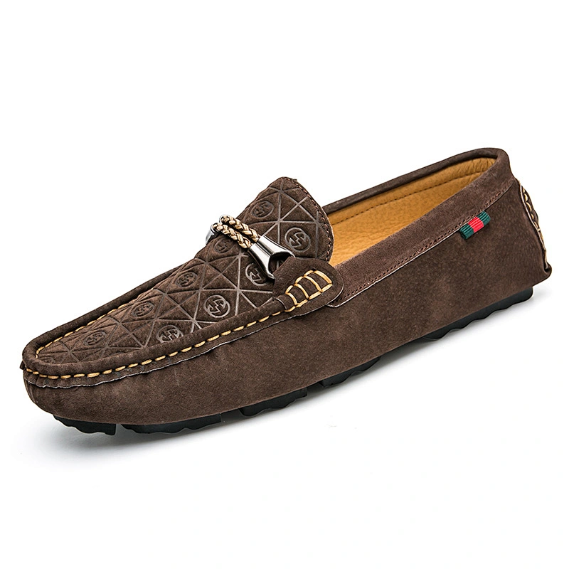 Various styles of low cost comfortable men's casual shoes loafers genuine leather shoes