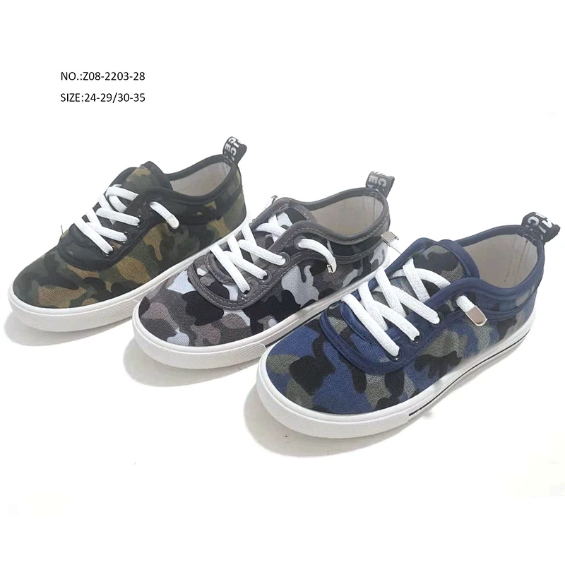 High Quality Injection Custom Kids Sports Sneaker Children Casual Canvas Shoes