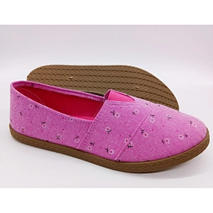 Factory cheap New Style Factory custom Women loafers Injection Flat Canvas Casual Shoes