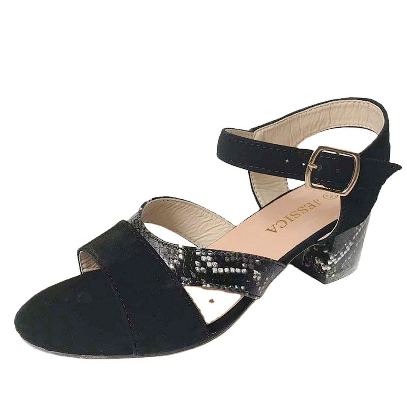 Factory OEM Latest Fashion Custom chunky heels Lady Shoes Luxury High Heels Sandals