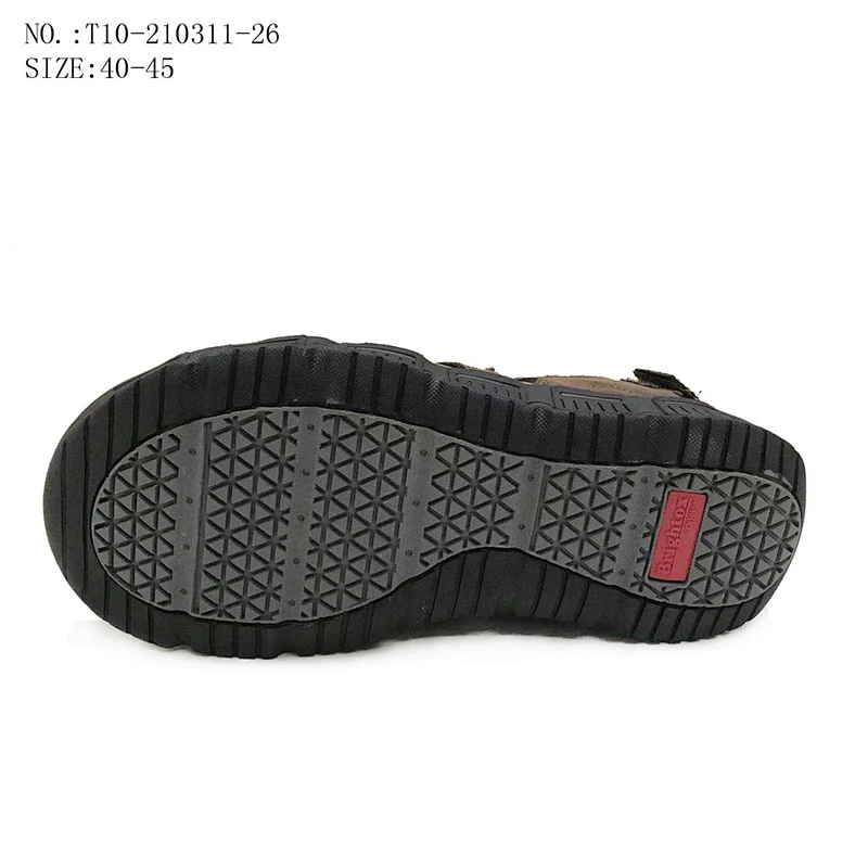 High Quality Comfortable Men Beach suede leather  Slippers Outdoor Leather Sandals for men