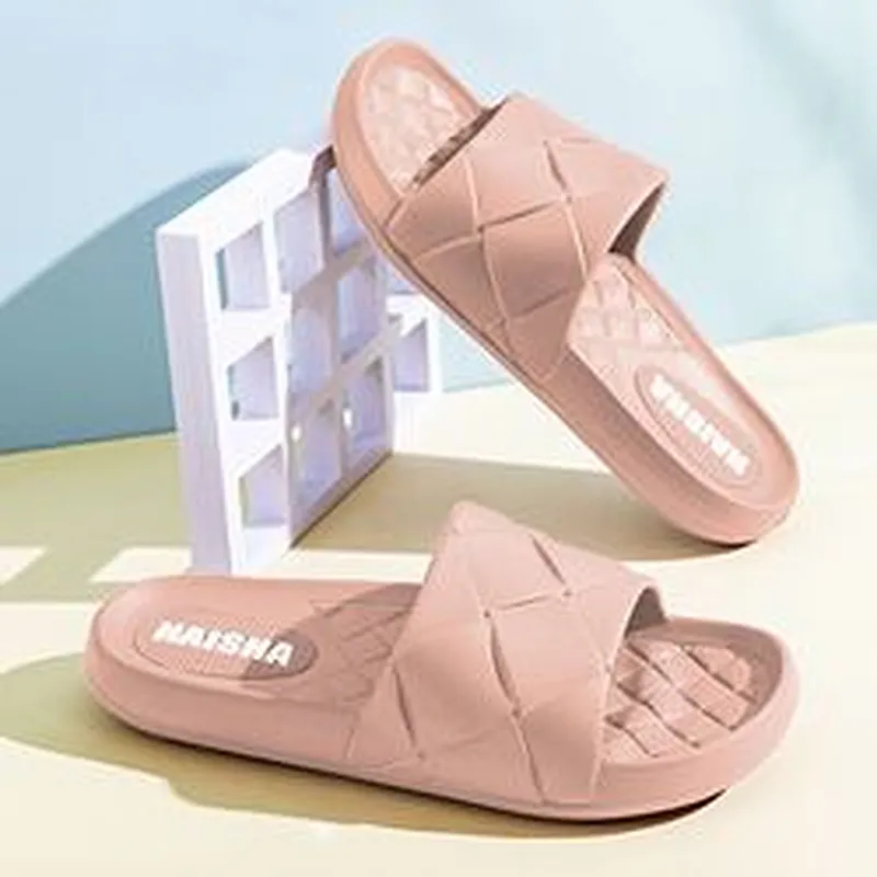 Summer men's shoes home bathroom slippers non slip thick soled indoor slippers