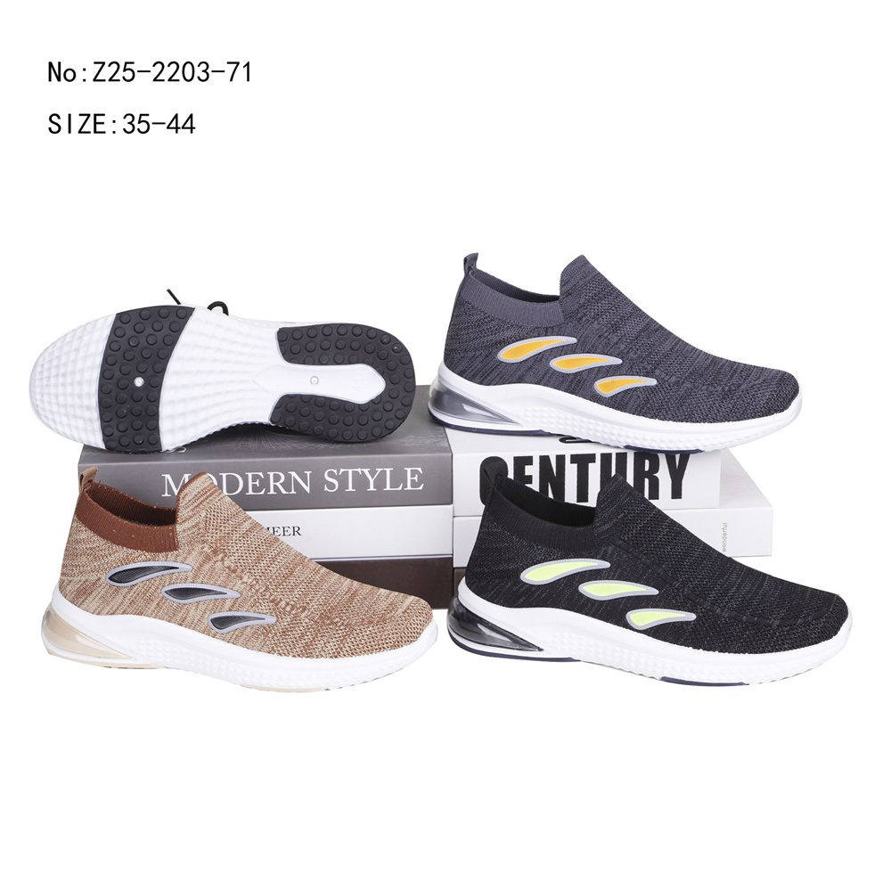 Custom Men Slip On Walking Style Injection Shoes Casual Sports Running Sneakers