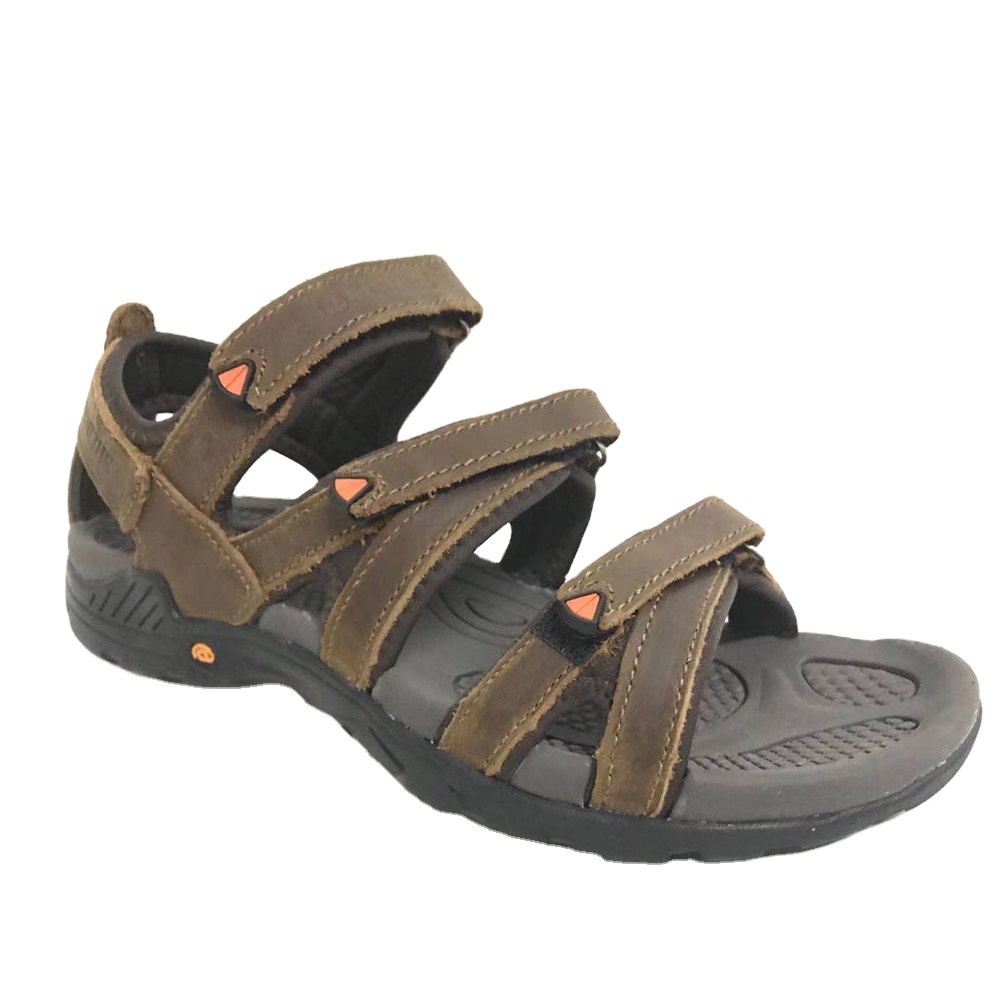 New Lightweight Style Men Slides Beach Slippers Outdoor Leather Sandals for Summer