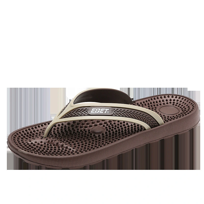New Summer Men's PVC Flip-Flops Outdoor Massage Sole Sports Beach Slippers