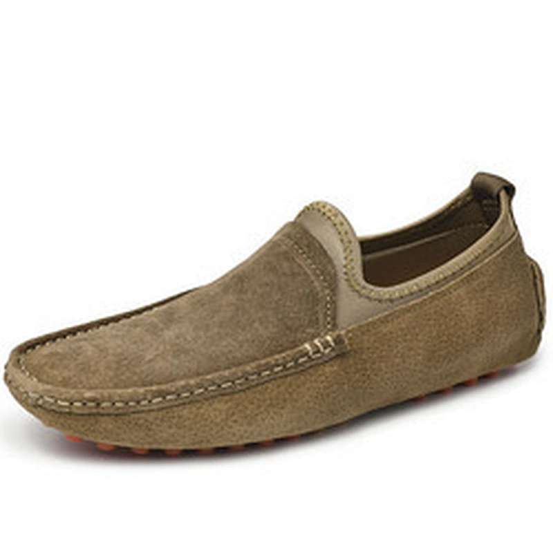 Large Size Men Slip on Casual Driving Loafers Business Dress Leather Shoes