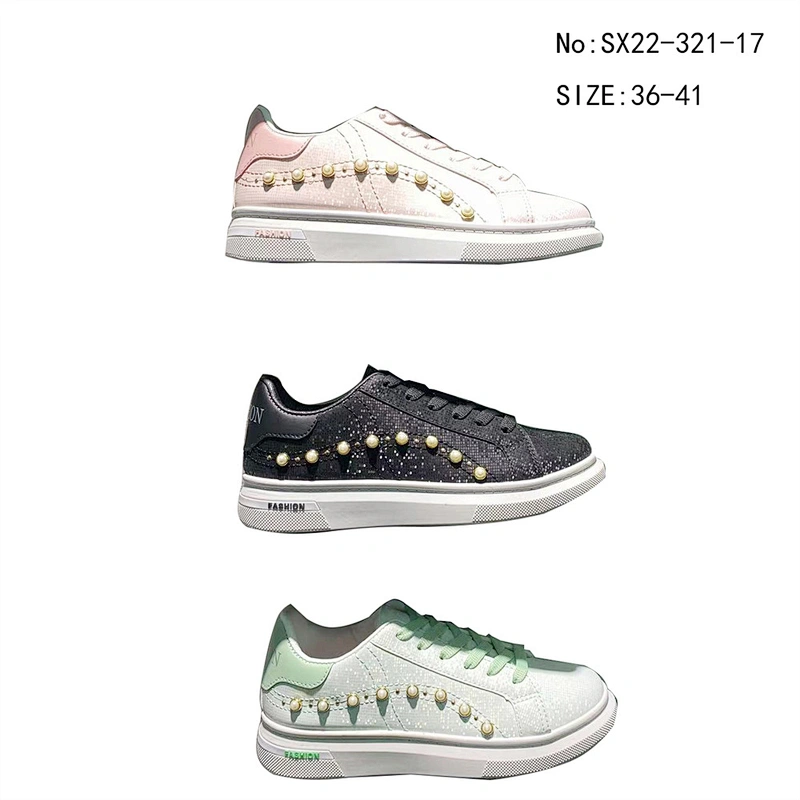 Custom Women Fashion Sneakers Low Top Tennis Shoes Lace up Flats Casual Walking Shoes