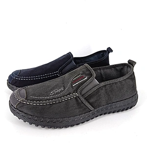 washed denim  lightweight denim Sneakers men's canvas Slip On shoes casual Walking Shoes Flats for men