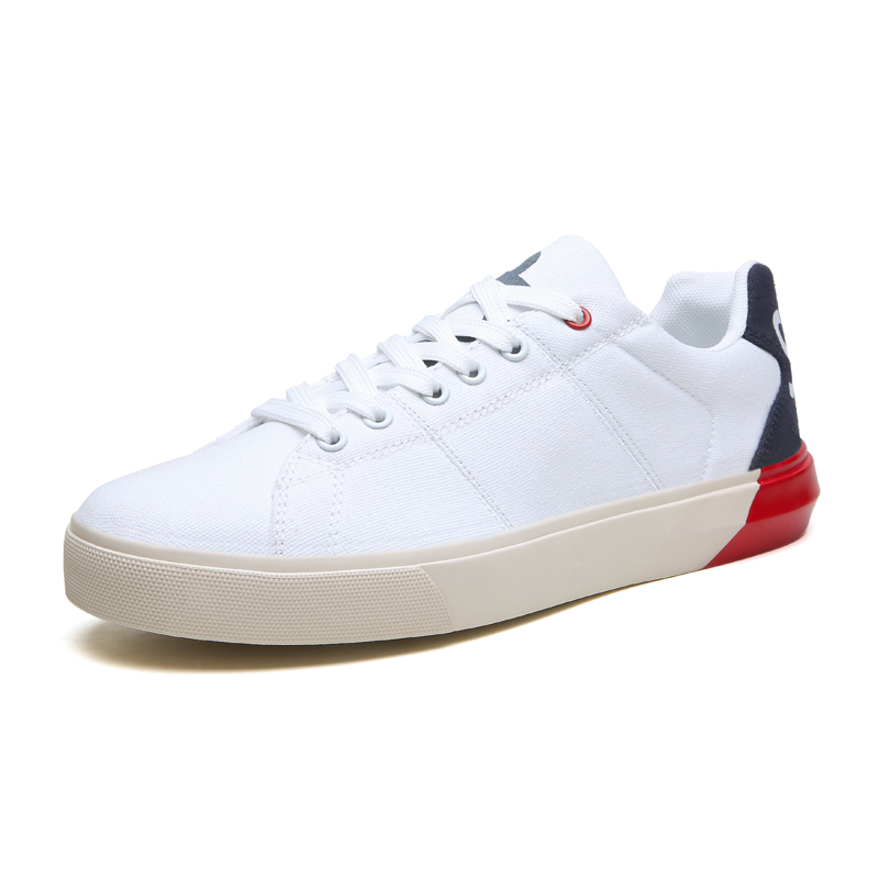 Factory customize Fashion Casual Lightweight Men's Sneakers Breathable Flat Canvas Shoes with low price