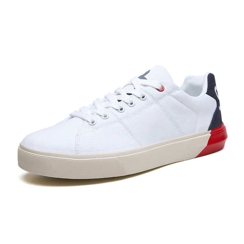Factory customize Fashion Casual Lightweight Men's Sneakers Breathable Flat Canvas Shoes with low price