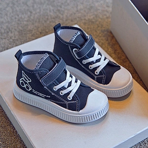 Comfortable Cute high top children canvas shoes school Sneakers for kids