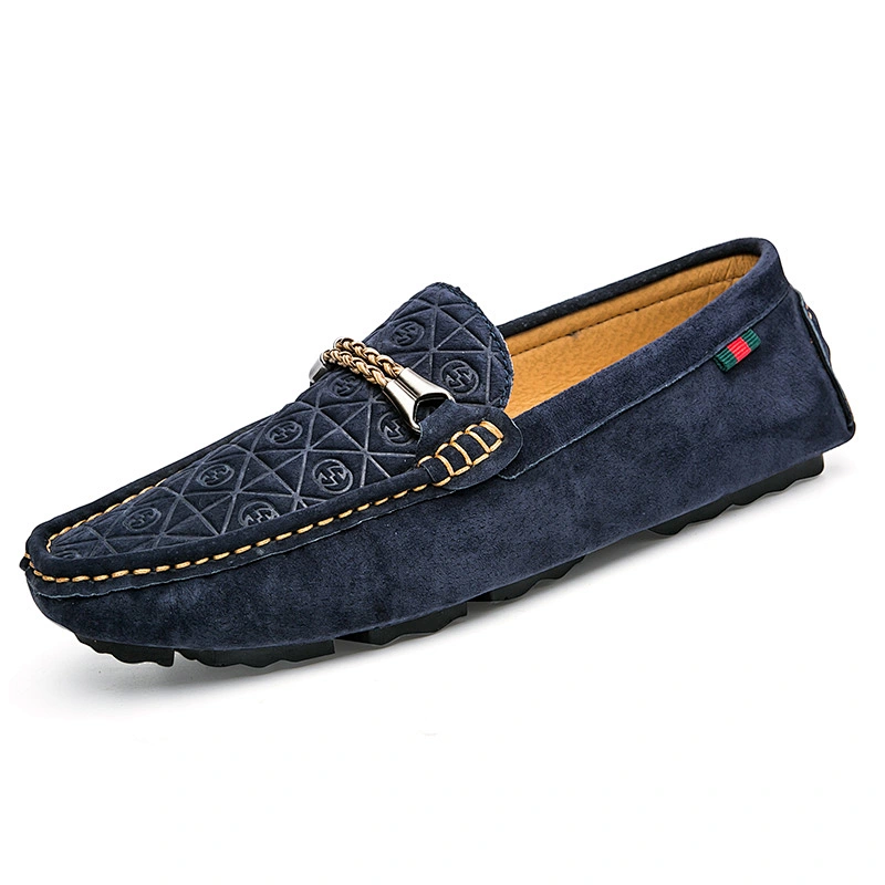 Various styles of low cost comfortable men's casual shoes loafers genuine leather shoes