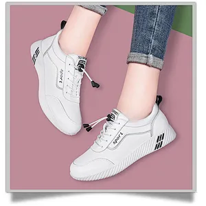 New versatile non-slip women casual running shoes female flat white lightweight board shoes