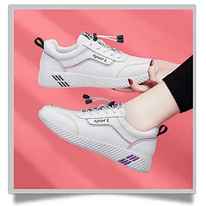 New versatile non-slip women casual running shoes female flat white lightweight board shoes