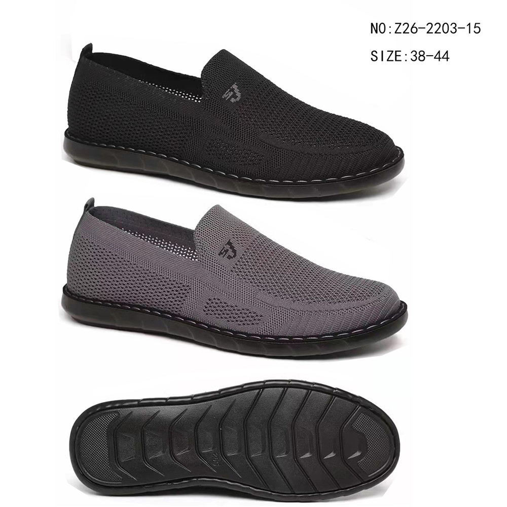 New trend fly knitted gym sport shoes men slip on loafers casual sneaker shoes